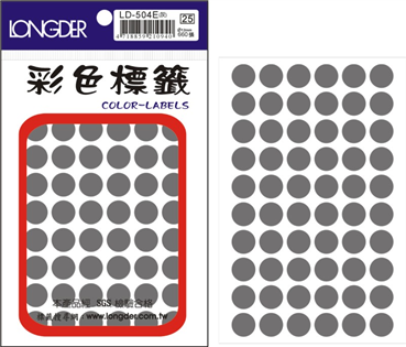 LD-504E(灰) 12MM圓點