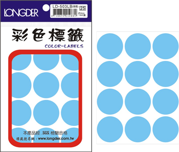 LD-503LB(淺藍) 30MM圓點
