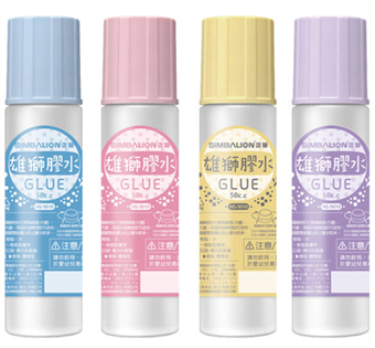 【雄獅】 馬卡龍色膠水 50cc