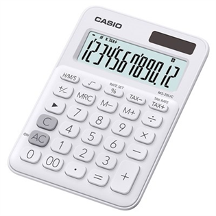 【CASIO】 MS-20UC-WE小型商用馬卡龍計算機