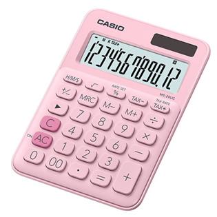 【CASIO】 MS-20UC-PK小型商用馬卡龍計算機
