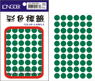 LD-504G(綠) 12MM圓點